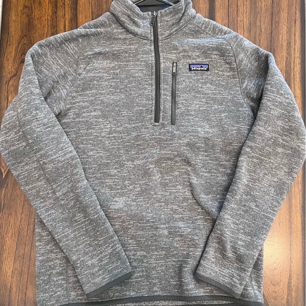 PATAGONIA Men’s Sweater Gray Fleece Jacket Medium